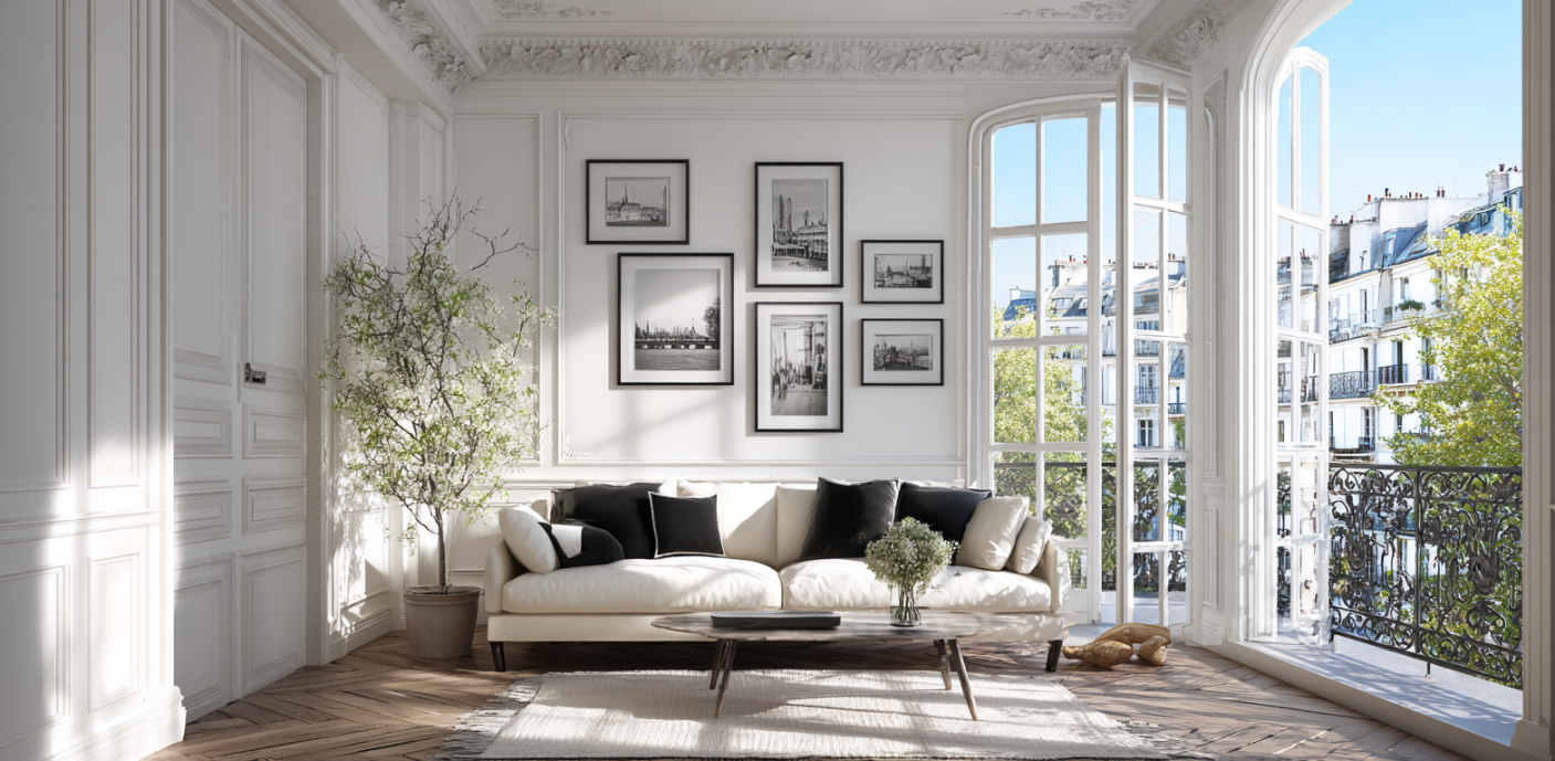 Appartement parisien lumineux